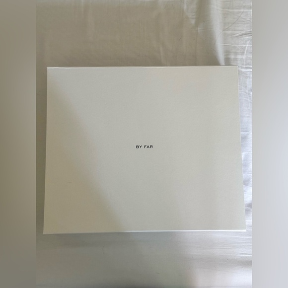 BY FAR Miranda Grained Leather Shoulder Bag in Peony w/ Original Box & Dust Bag - Picture 8 of 9